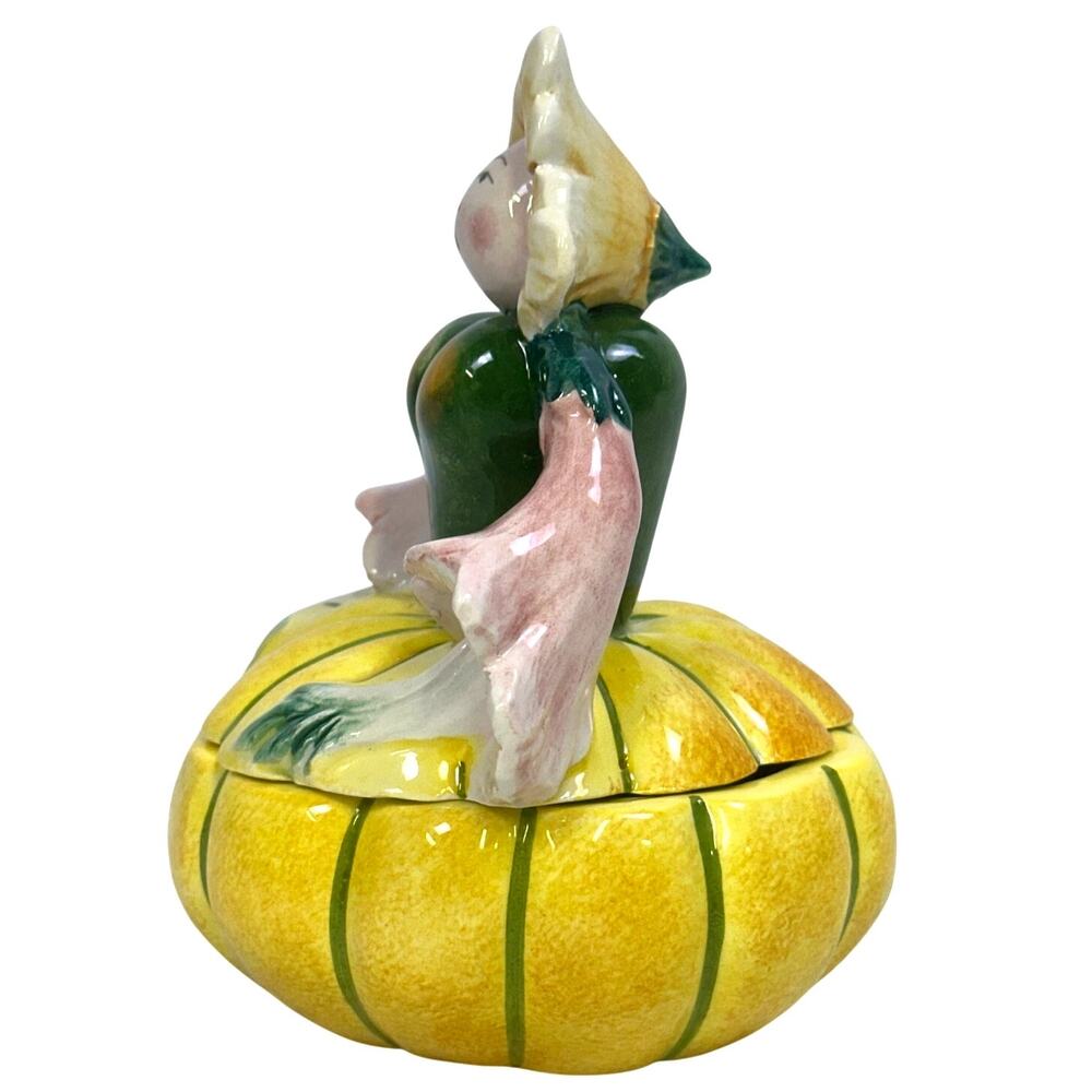 Horchow Vintage 60's-70's Anthropomorphic Neiman Marcus Squash Lady-Italy - Picture 2 of 6